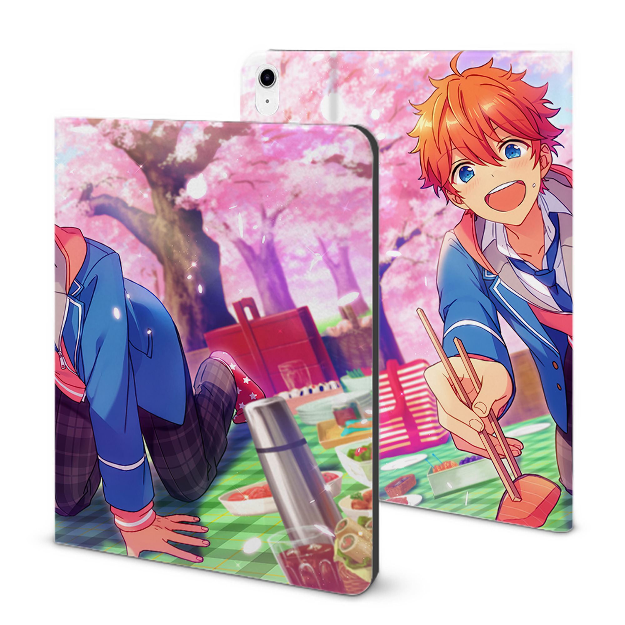 （画像用） あんさんぶるスターズ! Ensemble Stars IPad ケース ブック型 PUレザー TPU 耐衝撃 軽量 薄型 ペン収納なし 全面保護 IPad 各モデル対応
